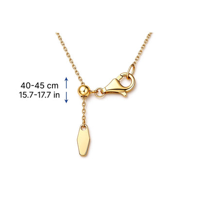 Nine-Stone Smile Natural Sapphire Necklace in 18K Gold | 0.56 Carat Total | Vivid Blue | Eye-Clean