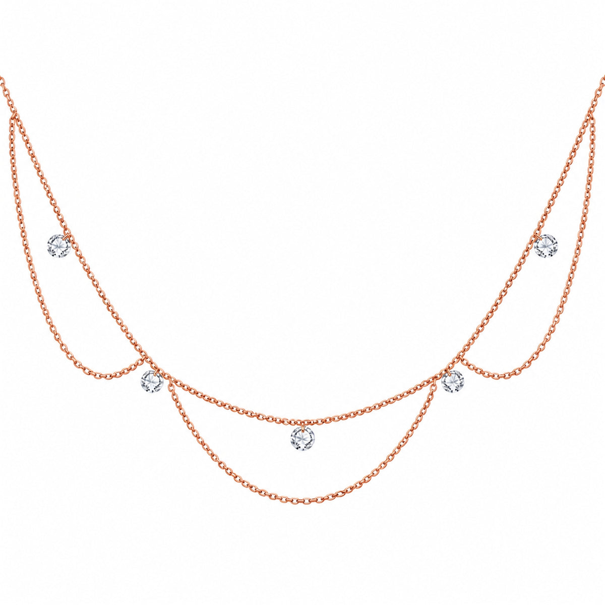 DANFÉE Goddess draped lab-grown diamond necklace, 18K rose gold on white — 1(10)副本2.jpg