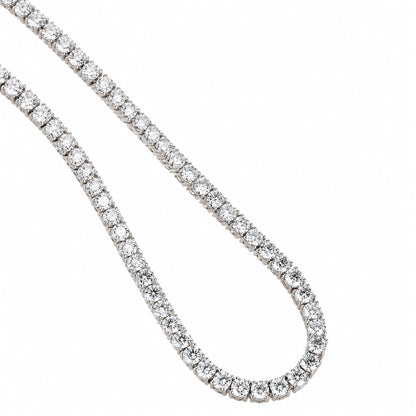 DANFÉE diamond tennis necklace — white background detail
