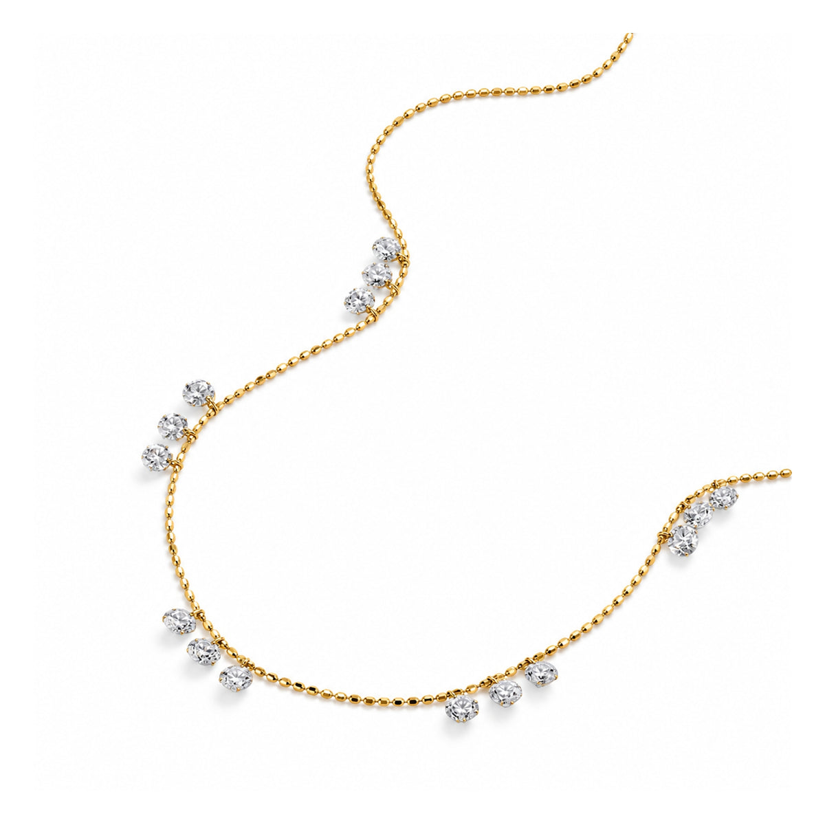 DANFÉE lab-grown diamond necklace detail on white background