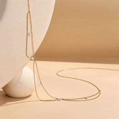 DANFÉE Goddess draped lab-grown diamond necklace, warm beige display scene — 3.jpg