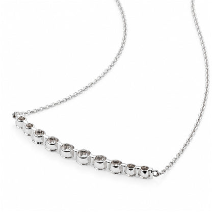 DANFÉE smile diamond necklace reverse setting detail