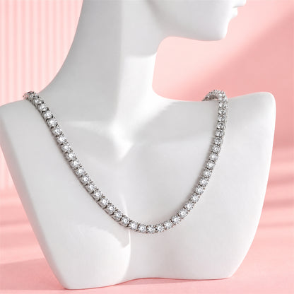 DANFÉE diamond tennis necklace — white bust display
