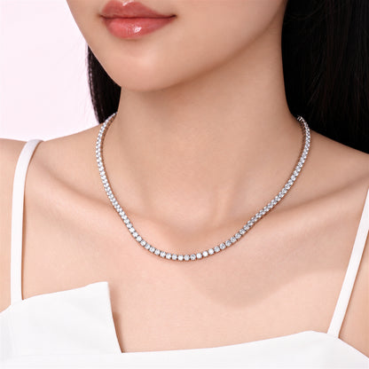DANFÉE diamond tennis necklace — model wearing view 8.jpg