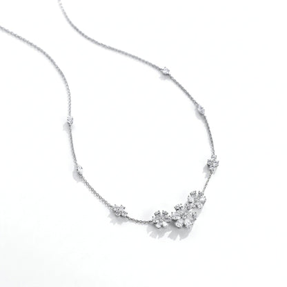 Daisy lab-grown diamond necklace PT950 platinum - detail
