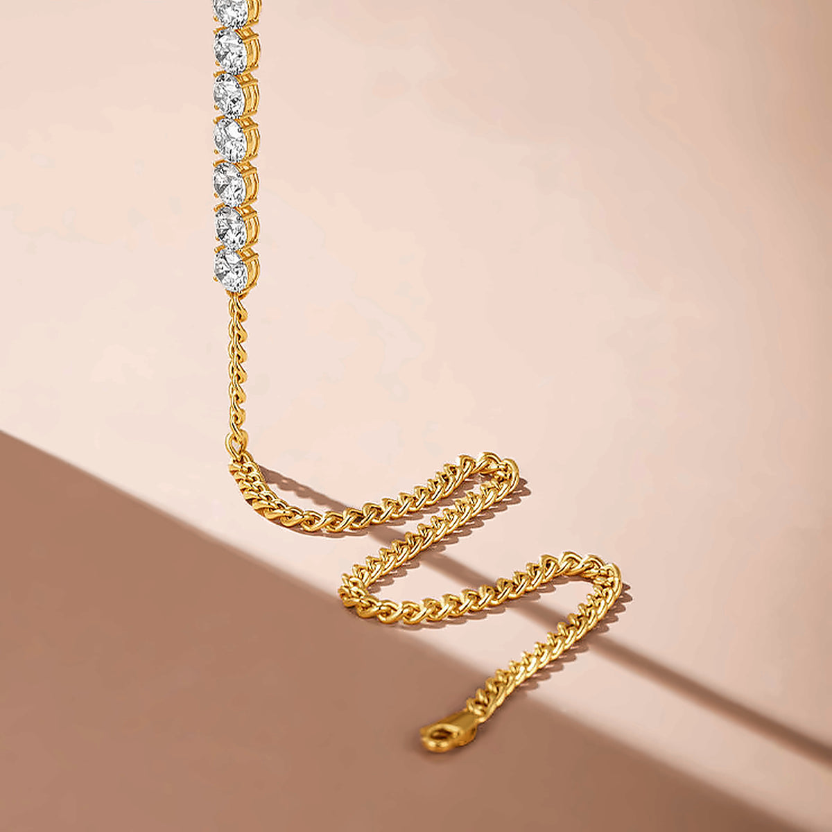 DANFÉE Arc Cuban lab-grown diamond tennis necklace — image_2.jpg