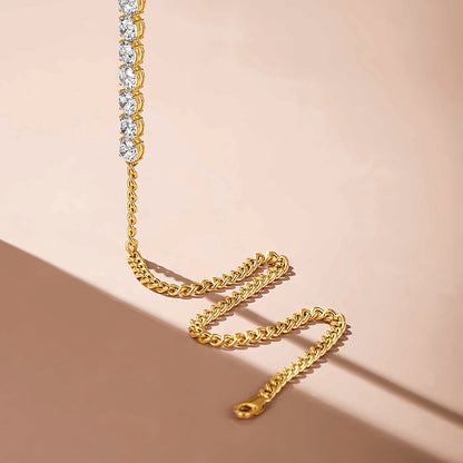 DANFÉE Arc Cuban lab-grown diamond tennis necklace — image_2.jpg