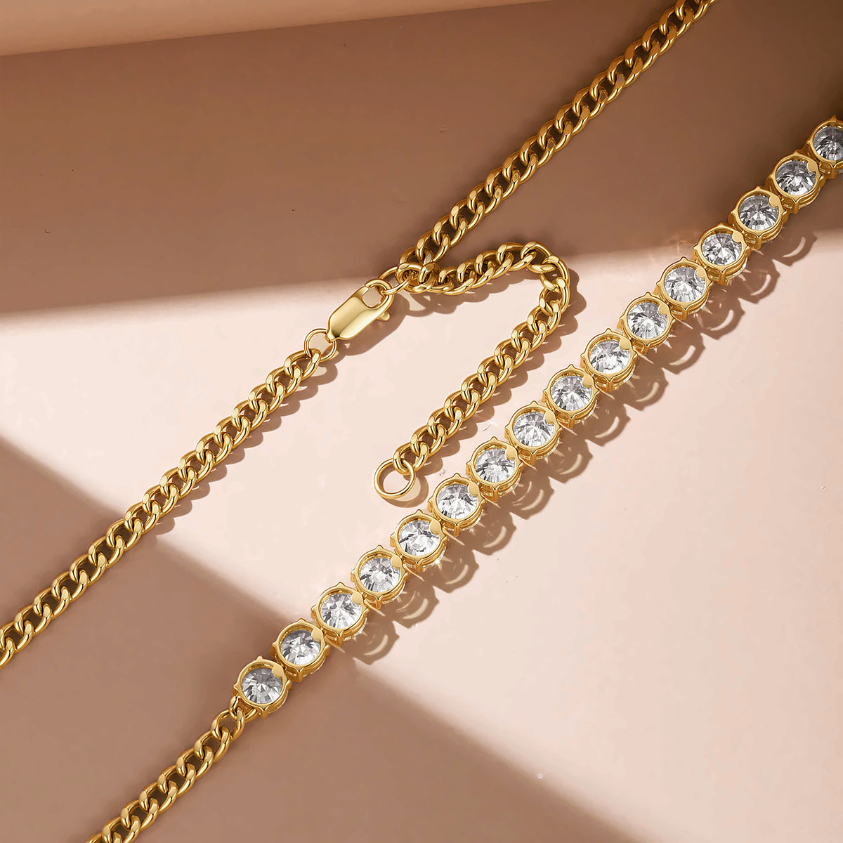 DANFÉE Arc Cuban lab-grown diamond tennis necklace — image_3.jpg