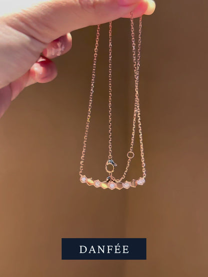 DANFÉE Hive honeycomb lab-grown diamond necklace video