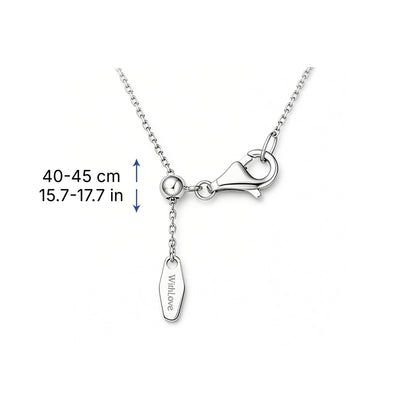 Adjustable 40–45 cm cable chain with slider bead and lobster clasp